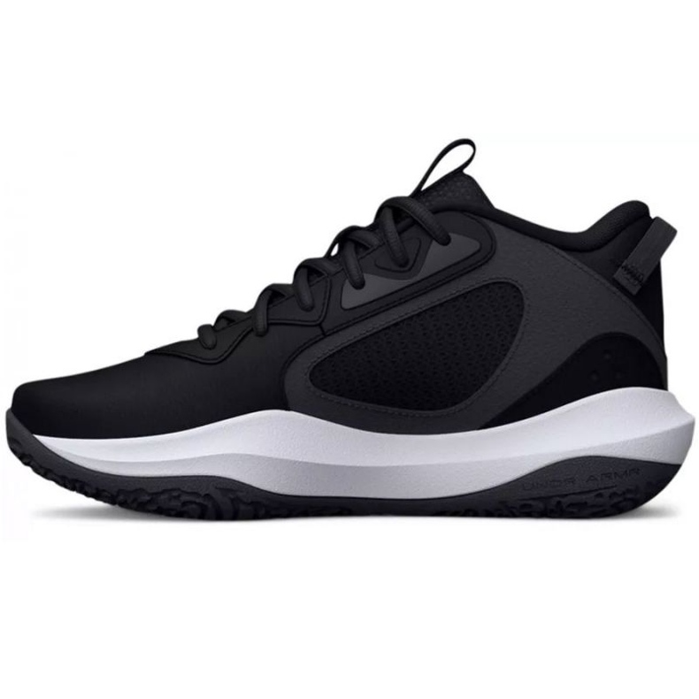 Under Armour Gs Lockdown 6 Jr 3025617 001 tênis de basquete preto preto 1