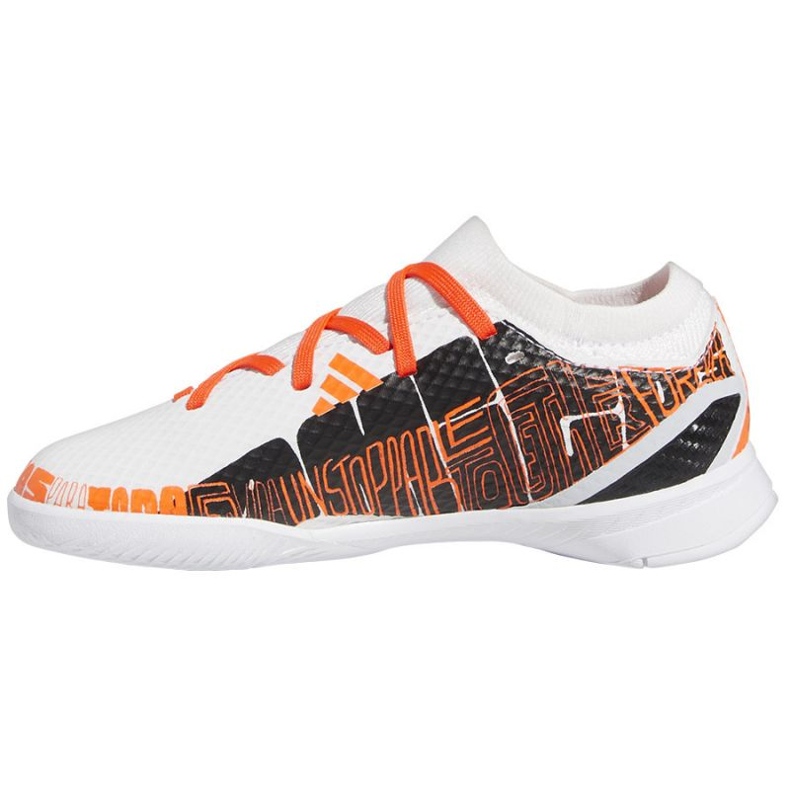 Chuteira Adidas X Speedportal.3 Messi In Jr GW8393 branco 1