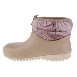 Bota Crocs Classic Neo Puff Shorty 207311-195 bege 1