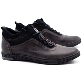 Polbut Botas de inverno masculinas K27F, cinza preto 2