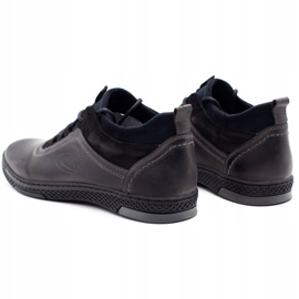 Polbut Botas de inverno masculinas K27F, cinza preto 4