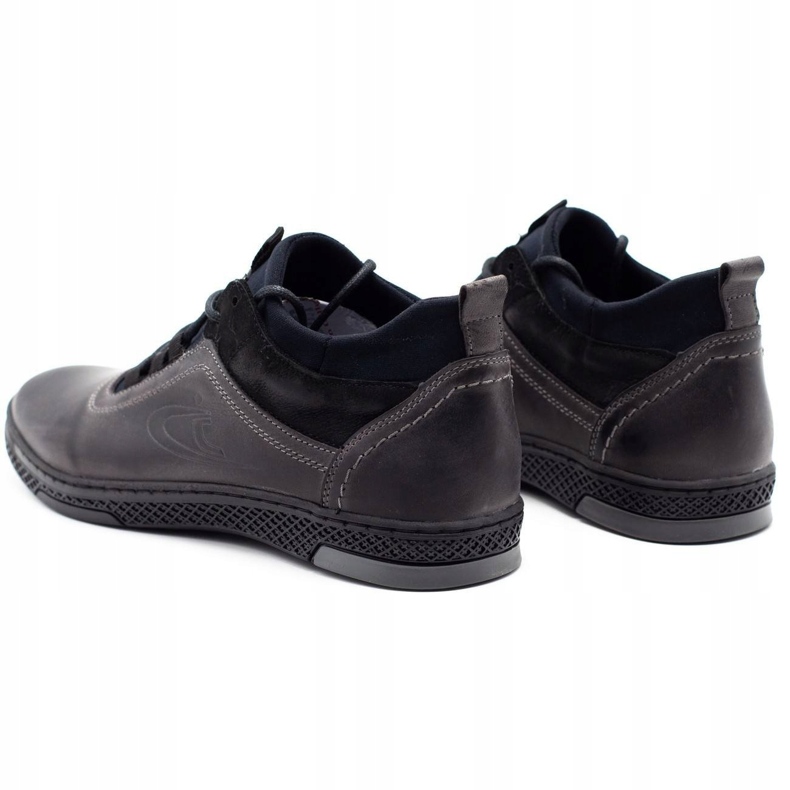 Polbut Botas de inverno masculinas K27F, cinza preto 4