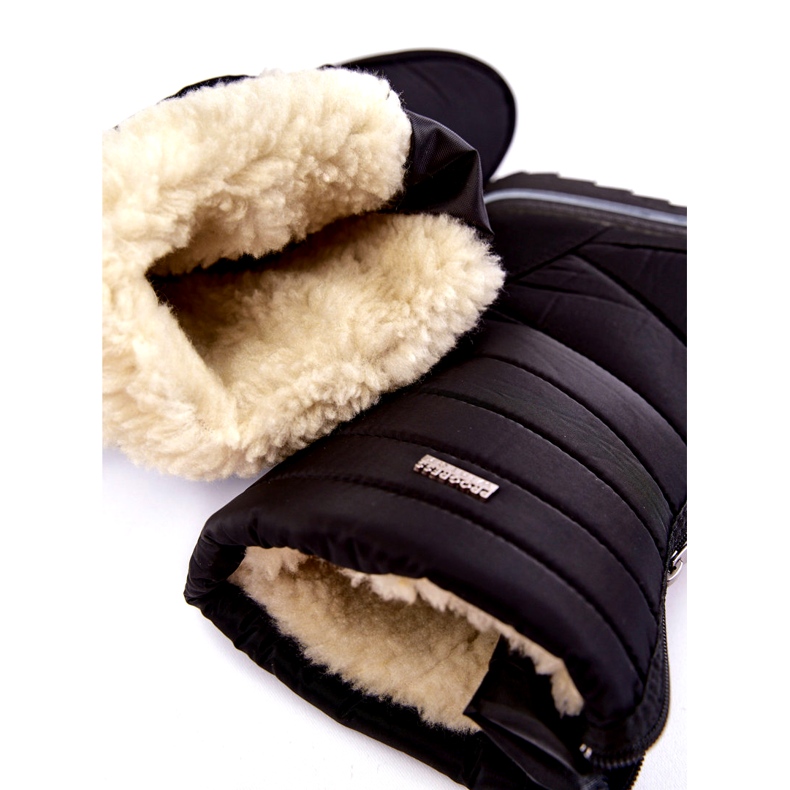 Botas de neve femininas leves e isolantes Progress PROGJ-22-129 Preto 5