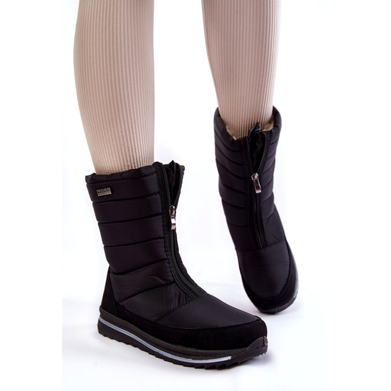 Botas de neve femininas leves e isolantes Progress PROGJ-22-129 Preto 4