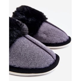 BM Chinelos Quentes Masculinos Preto Marcus cinza 2