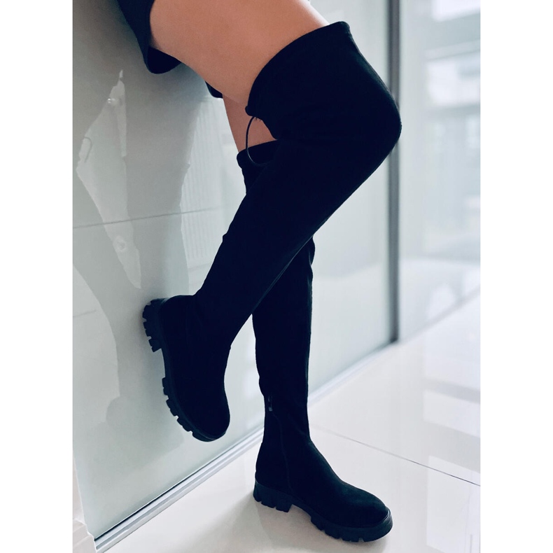 BM Botas Femininas de Cano Alto Adlon Preto 1