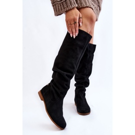 Botas de camurça feminina Maciejka 05790-01 preta preto 1