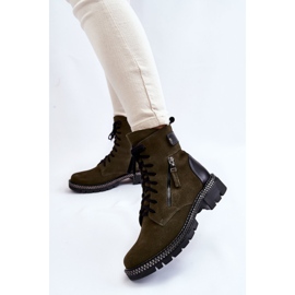 Botas isoladas em camurça Laura Messi 2508 Verde 2