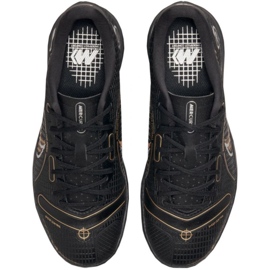 Tênis de futebol Nike Mercurial Vapor 14 Academy Ic Jr DJ2861-007 preto preto 1