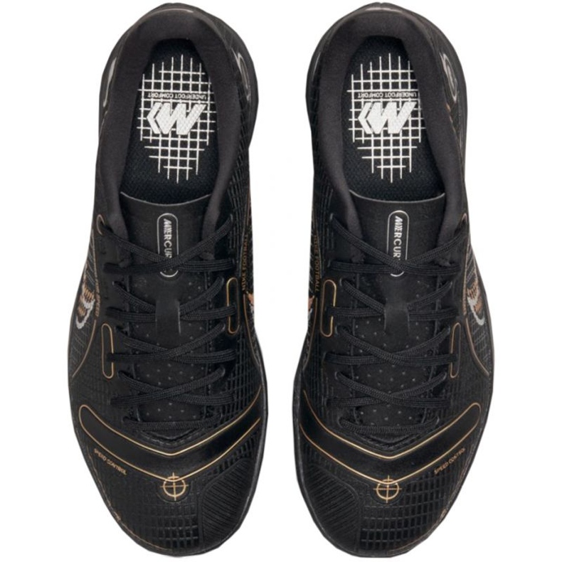 Tênis de futebol Nike Mercurial Vapor 14 Academy Ic Jr DJ2861-007 preto preto 1 Tênis de futebol Nike Mercurial Vapor 14 Academy Ic Jr DJ2861-007 preto preto 1