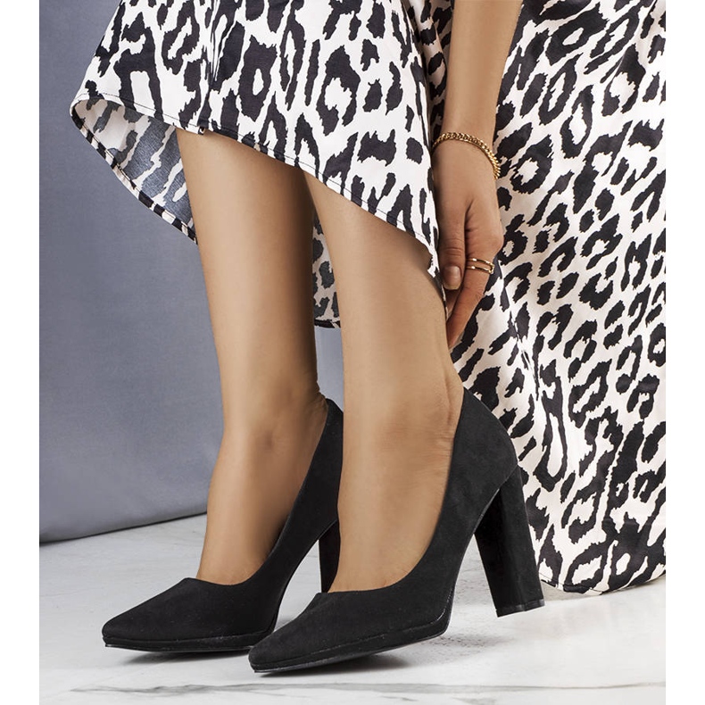 BM Sapatos de salto alto pretos da Emma 1