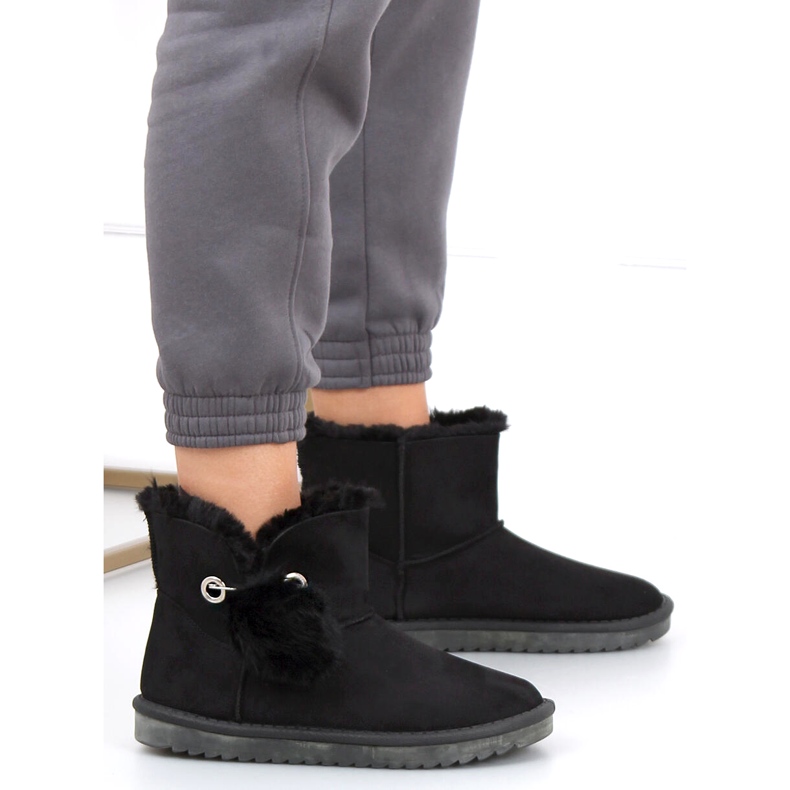 Botas de neve femininas Emusy Black preto 2