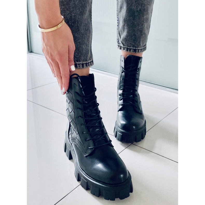 BM Alfre Black Lace-up Trabalhadores preto 2