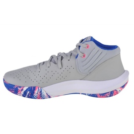 Tênis de basquete Under Armour Jet 21 M 3024260-109 cinza tons de cinza 1