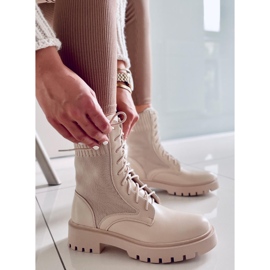 BM Botas com parte superior elástica Cass Beige bege 1