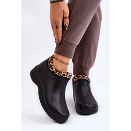 PM2 Botas de chuva sem cadarço femininas pretas Izera preto 1