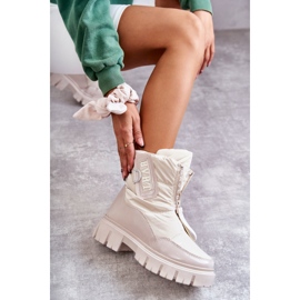 PM1 Botas femininas de neve quentes bege com zíper Marit 4 PM1 Botas femininas de neve quentes bege com zíper Marit 4