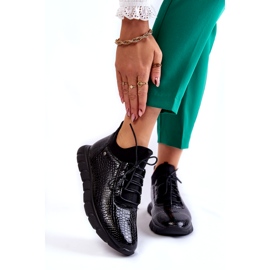 Vinceza Tênis femininos leves sem salto preto Soroco 1