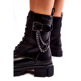 Botas Quentes de Couro Botas Big Star KK274486 Preto 2