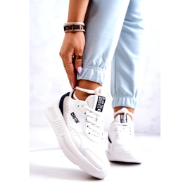 Tênis da moda tênis esportivo Big Star JJ274596 branco azul marinho 5