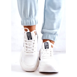 Tênis da moda tênis esportivo Big Star JJ274596 branco azul marinho 4