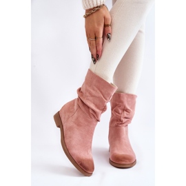 PG1 Botas femininas de camurça rosa Venis 1