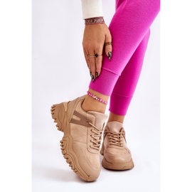 PG1 Sapatos esportivos da moda tênis bege Frezio 1