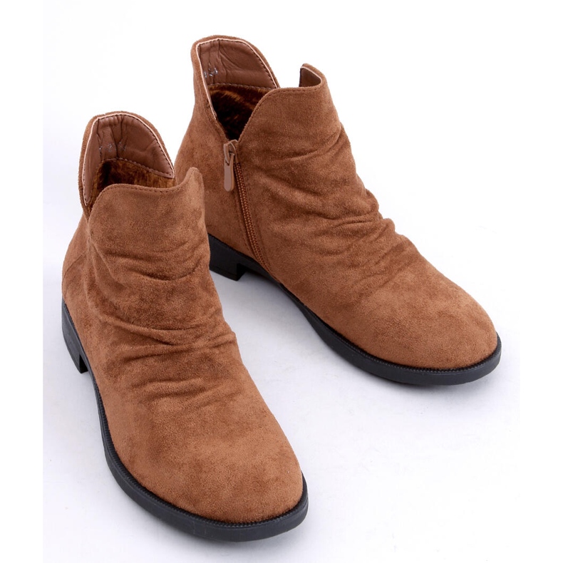 Botas com recorte camelo camelo camelo ST-21 marrom 1