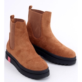 Botas Chelsea em camelo de sola alta NS139P Camel marrom 1
