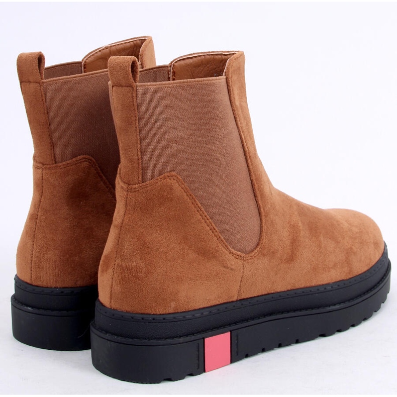 Botas Chelsea em camelo de sola alta NS139P Camel marrom 2