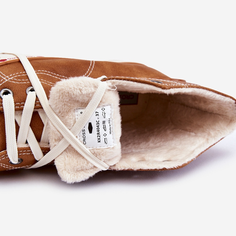 Tênis alto feminino Cross jeans KK2R4043C Camel marrom 1