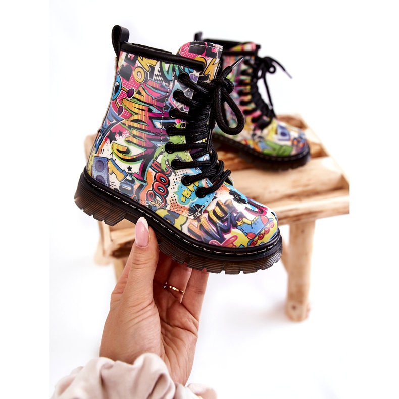 Botas quentes infantis, multicoloridas multicolorido multicolorido 4