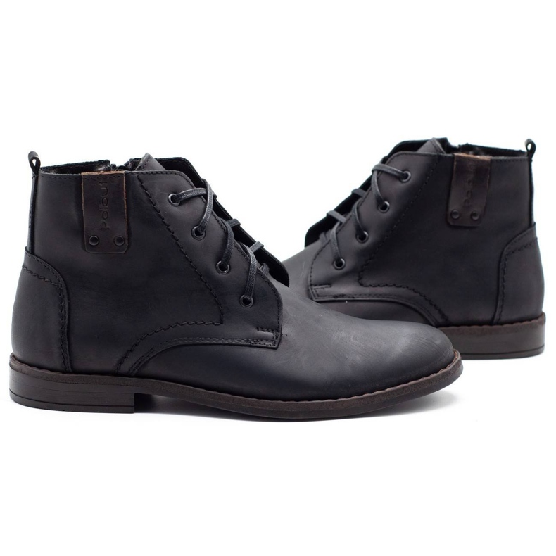 Polbut Botas de inverno masculinas negras c20 preto 3 Polbut Botas de inverno masculinas negras c20 preto 3