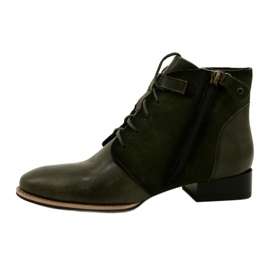 Botas femininas de couro Maciejka 5743A-09 Botas verdes 3