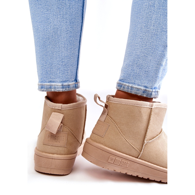 Botas de neve com isolamento de mulher Big Star KK274290 Bege 2 Botas de neve com isolamento de mulher Big Star KK274290 Bege 2
