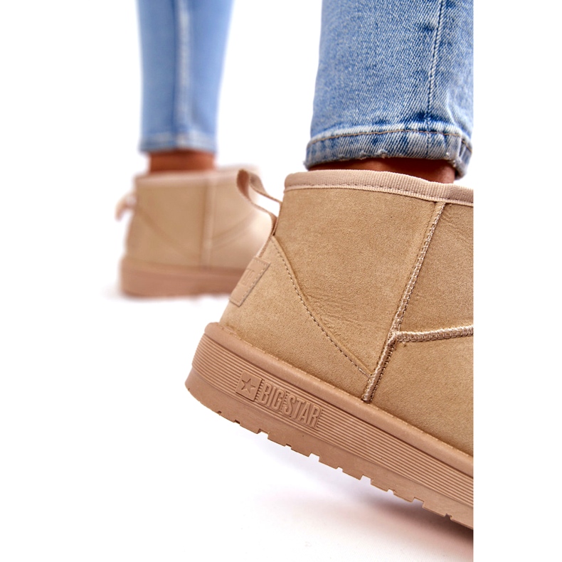 Botas de neve com isolamento de mulher Big Star KK274290 Bege 3 Botas de neve com isolamento de mulher Big Star KK274290 Bege 3