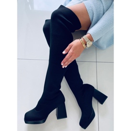 PA1 Bota de salto alto Hilary Black. preto 1