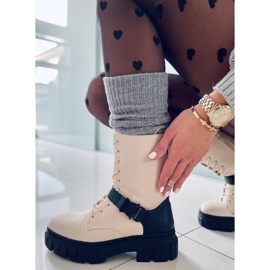 BM Botas rasas com cadarço Kieran Bege 1