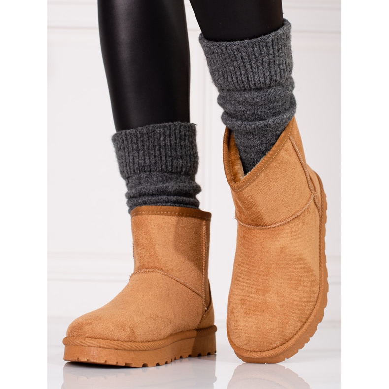 Botas de neve de mulher Shelovet castanhas castanho 1