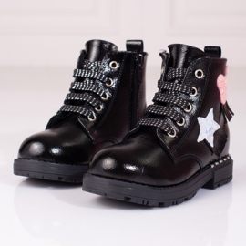 Botas de menina Shelovet pretas preto 1