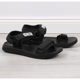 Sandálias desportivas de homem preto Big Star HH174842 com velcro 1