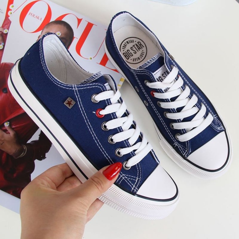 Sapatos, sapatilhas Big Star W T274021 INT343 azul marinho 1