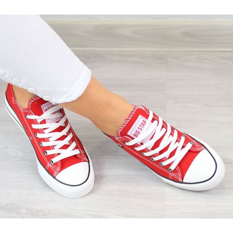 Sapatos, sapatilhas Big Star W T274020 INT510 vermelho 2