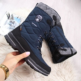 Botas de neve impermeáveis ​​American Club W AM516C azul 1