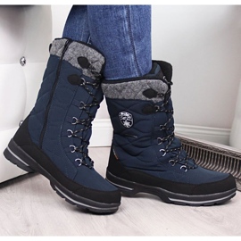 Botas de neve impermeáveis ​​American Club W AM516C azul 2