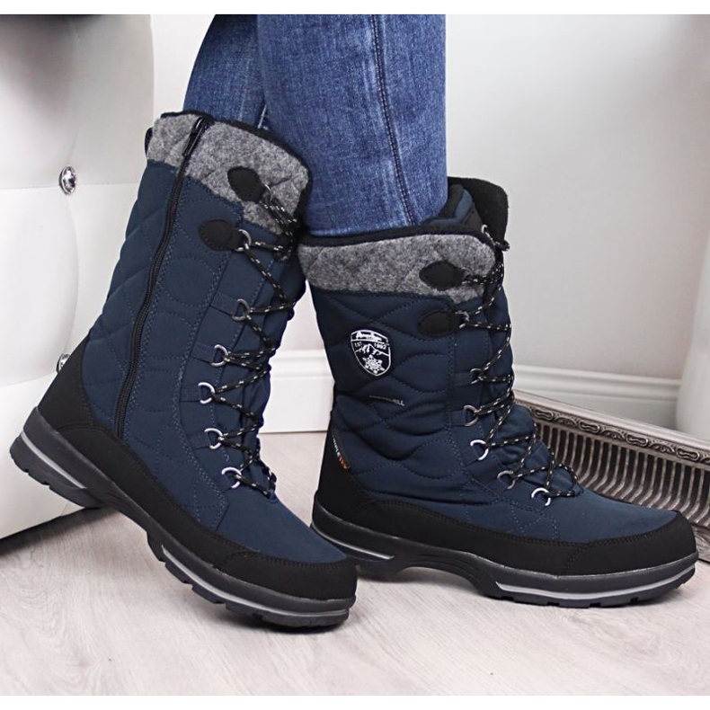 Botas de neve impermeáveis ​​American Club W AM516C azul 2