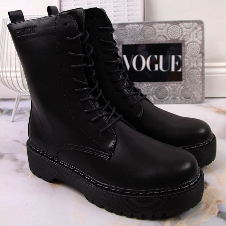 Botas na plataforma Big Star W INT1738 preto 1