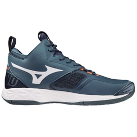 Tênis de voleibol Mizuno Wave Momentum 2 Mid V1GA211721 azul azul 1