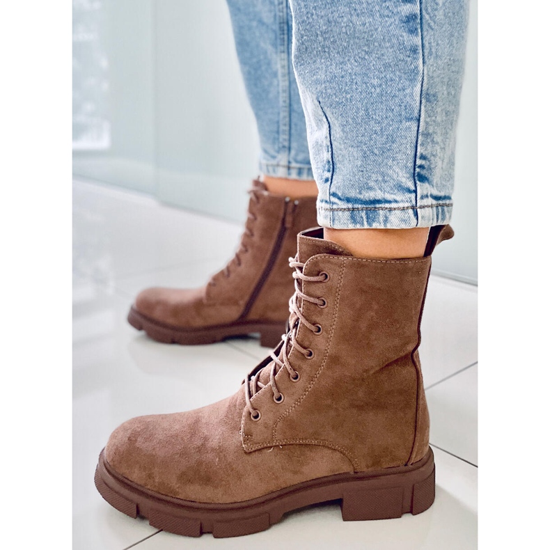 BM Trabalhadores com cadarços Turner Khaki marrom 1