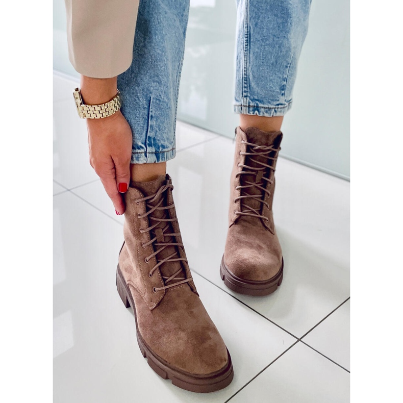 BM Trabalhadores com cadarços Turner Khaki marrom 2